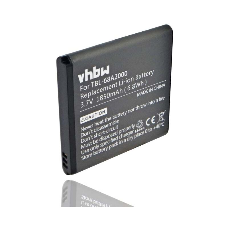 

BATERÍA LI-ION 1850mAh 3.7V apta para TP-Link Portable Mini 150Mbps 3G Mobile Wireless Router, TL-MR11U etc. sustituye a TBL-68A2000
