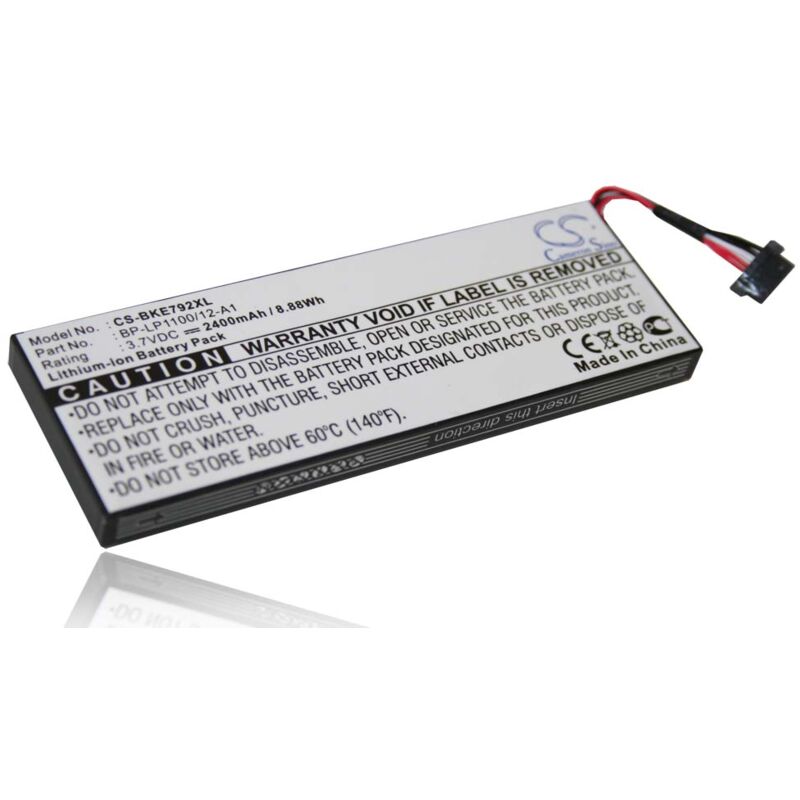 

Batería Li-Ion 2400mAh (3,7 V) compatible con Becker BE7928 y Traffic Assist 7928. Sustituye los siguientes dispositivos: BP-LP1100/12-A1.