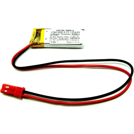 BATERÍA Li-Poly 110mAh 3.7V JST-2 PINS