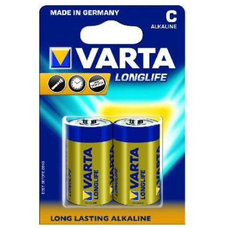 Batería Longlife Varta C 2er Blister