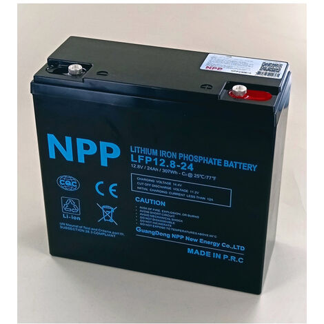 Batería M5 LFP de 12,8 V 24 Ah y 307 Wh + Bluetooth NPP LFP12.8-24
