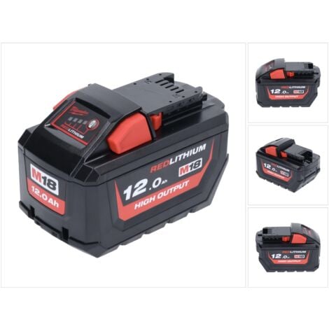 Milwaukee M18 HB12 High Output 12.0Ah 18V / 12000mAh Li-Ion con indicador de carga (4932464260)