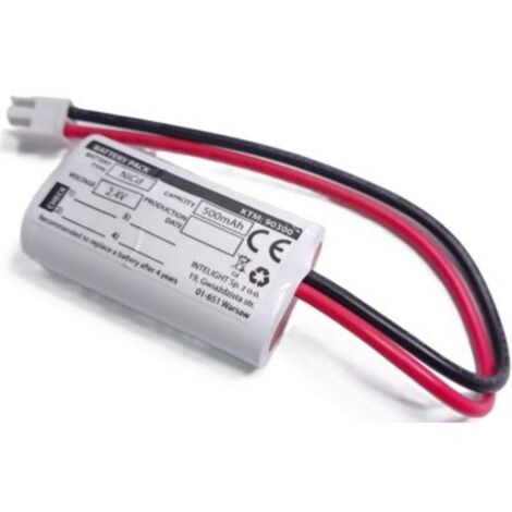 Batería NiCd 2,4 V 500 mAh Directo 1 h - L52 x W30 x H15 - 90300