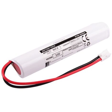 Batería NiCd 3,6 V 2000 mAh HT Orion II - L129 x Ø23 - 96004