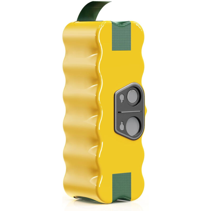 Aiperq - Batería para aspiradora iRobot Roomba serie 500, 600, 700, 800 y R3, Scooba 450, 14,4 v, 4500 mAh, Ni-MH, con 2 cepillos laterales