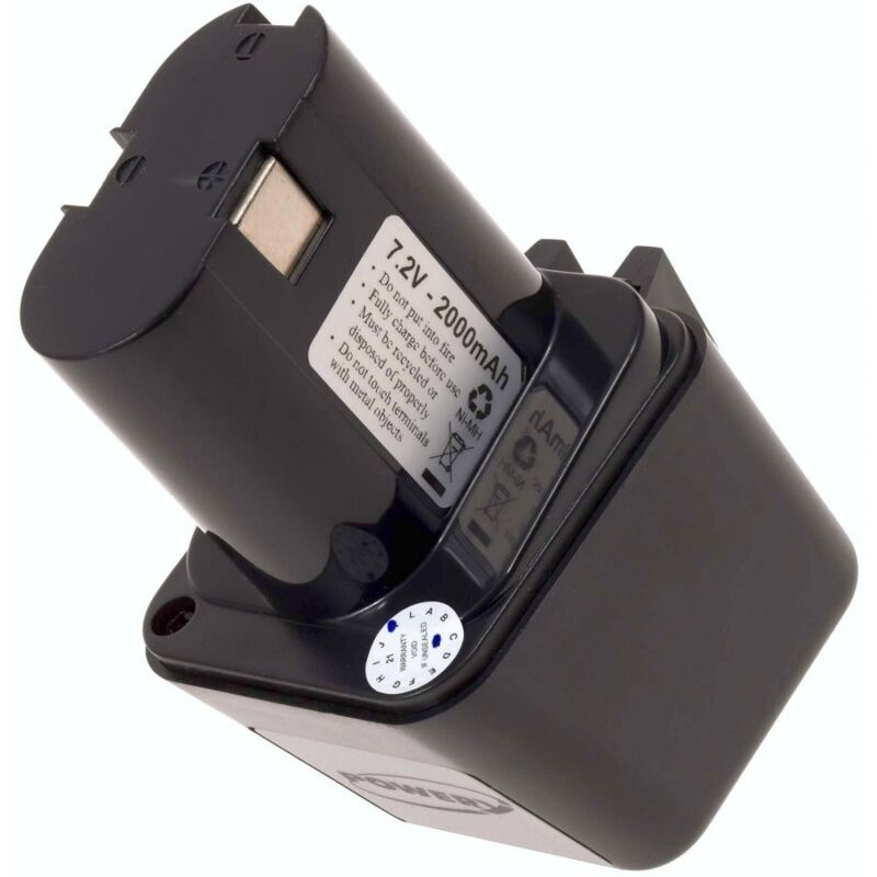 

Powery - Batería para Bosch Destornillador eléctrico GSR 7,2V NiMH Knolle
