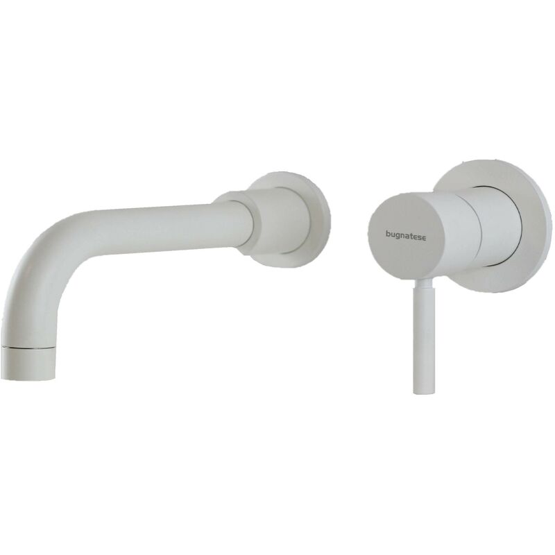 

Mezclador de lavabo de pared caño de 19 cm Bugnatese Kobuk 2245-2245SC | Blanco mate - Sin Desagüe