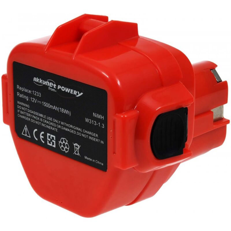 

Powery - Batería para Makita Taladro 6214DWDE 1500mAh