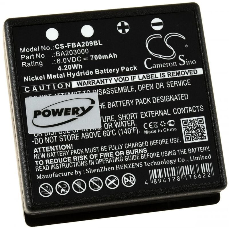 

Powery - Batería para mando grúa HBC Micron 4 / Modelo FUB9NM
