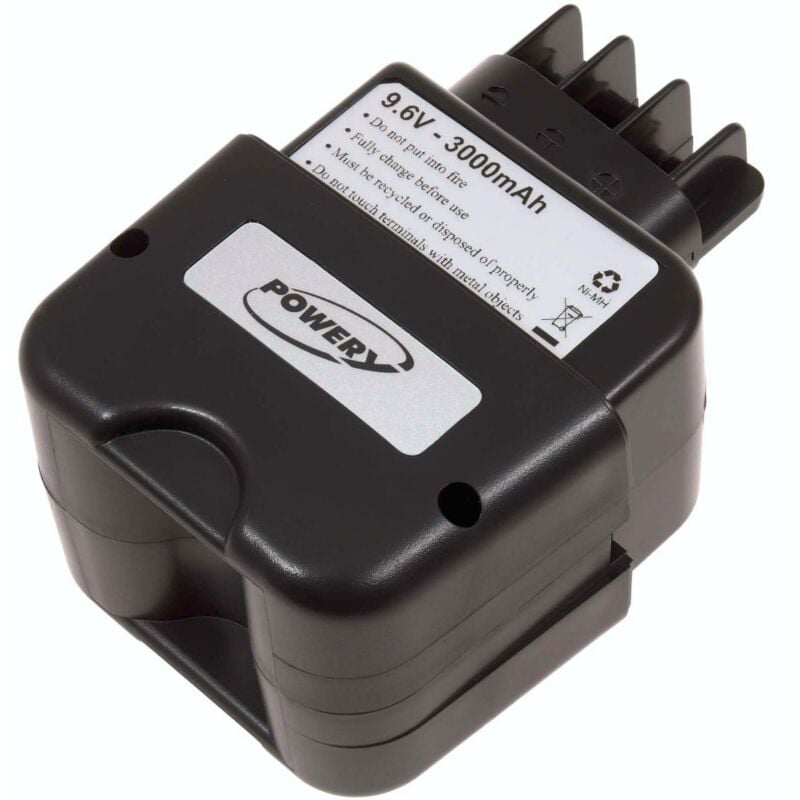 

Powery - Batería para metabo Taladro BE A 9,6/ 2R+L2R 3000mAh NiMH