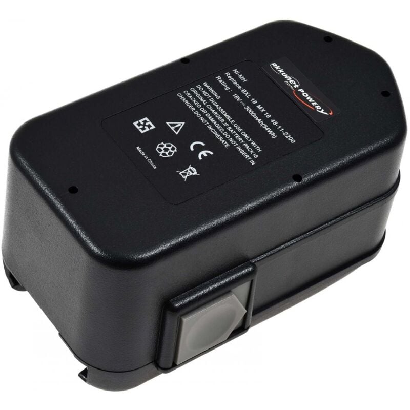 

Powery - Batería para Milwaukee modelo 48-11-2200 3000mAh NiMH