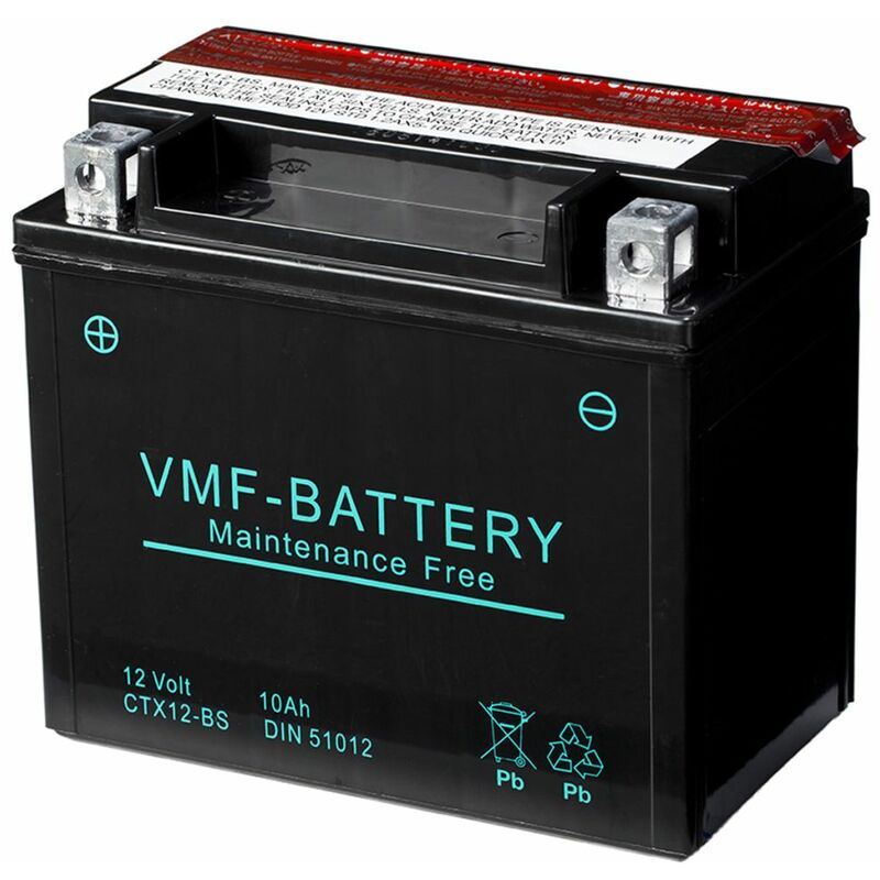 

Vmf Powersport - Batería motocicleta Liquifix 12V 10 Ah MF YTX12-BS Marrón