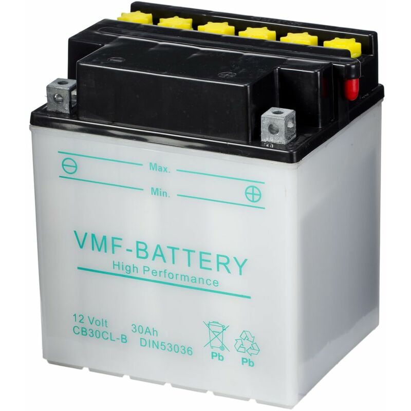 

Batería para motocicletas VMF Powersport 12 V 30 Ah CB30CL-B - Gris