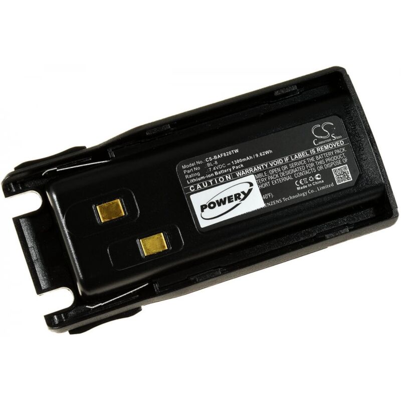 

Powery - Batería para radio emisora Baofeng UV-Q5