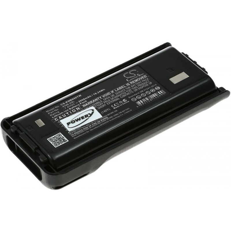 

Powery - Batería para radio emisora Kenwood NX-240 / NX-240V16P / NX-240V16P2