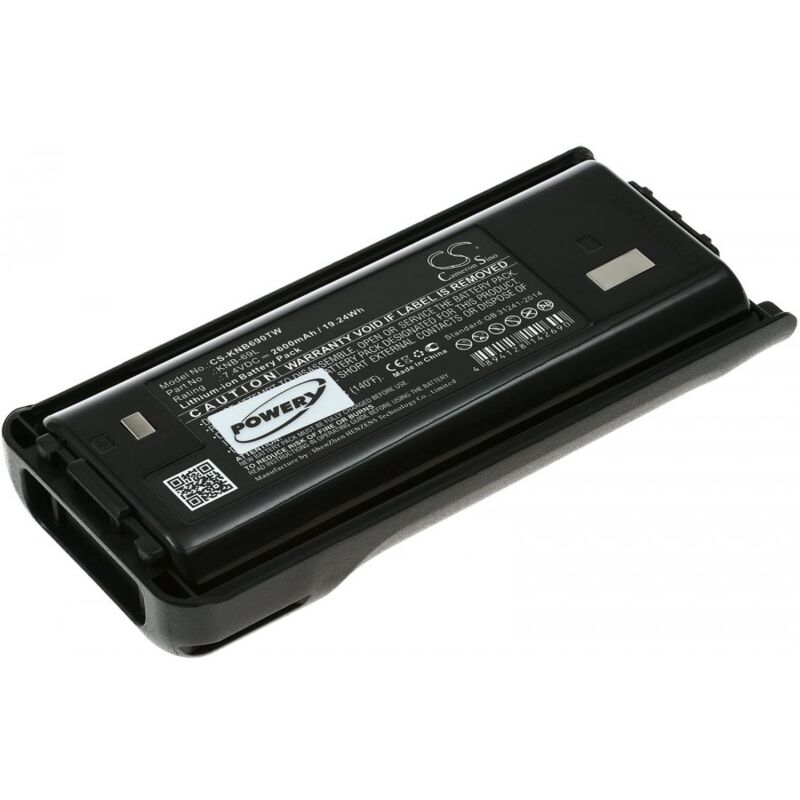 

Powery - Batería para radio emisora Kenwood TK-2400/TK-2400VP/TK-2402/TK-2402V16P