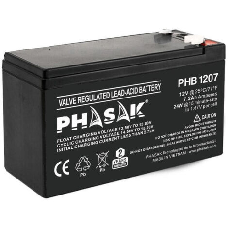 Batería para SAI Phasak PHB 1207 12 V