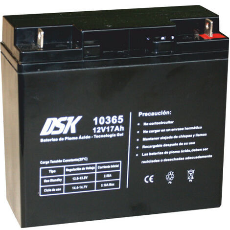 Bateria Plomo 12vdc 17ah Gel Vehiculos 181x76x167mm Dsk 10365