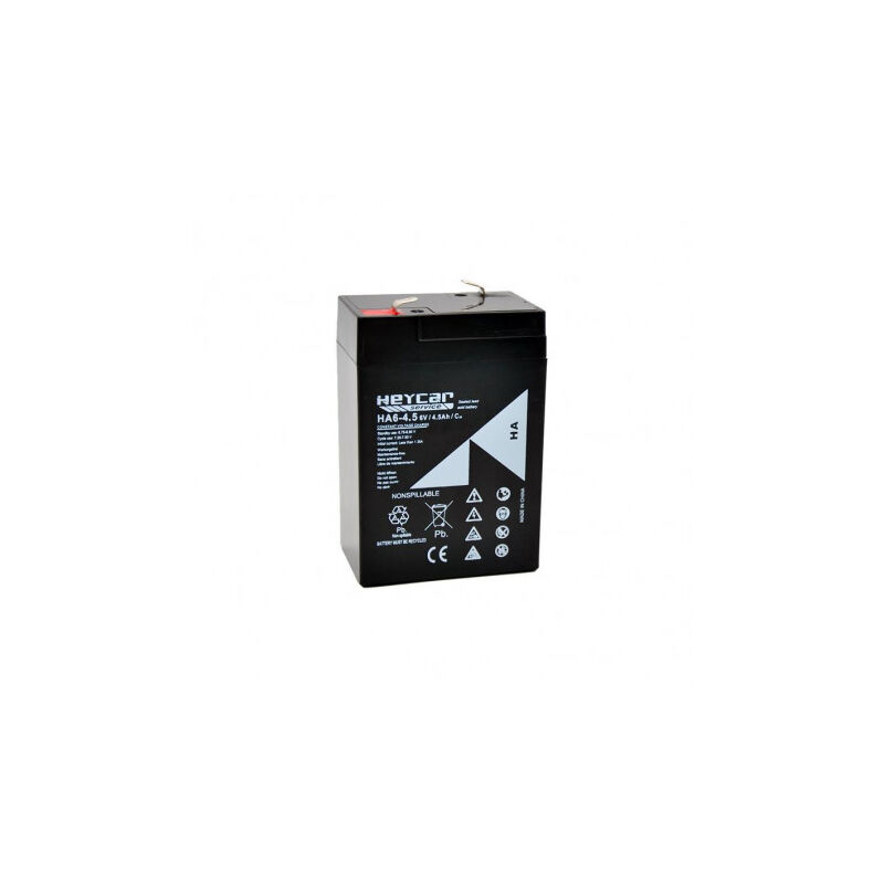 

Batería Plomo AGM HA6-4.5 6V 4.5Ah - Heycar