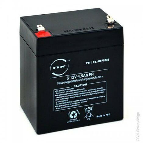 Batería Plomo AGM NX 12V 4.5Ah