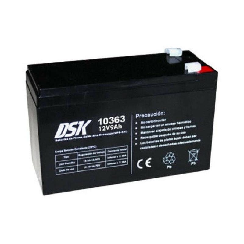 

Batería plomo 10363 12V 9Ah - Alta Descarga - DSK