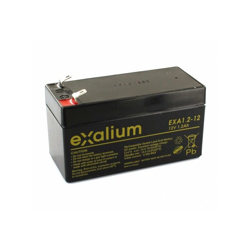 

batería plomo 12V 1.2Ah EXA1.2-12 - Exalium