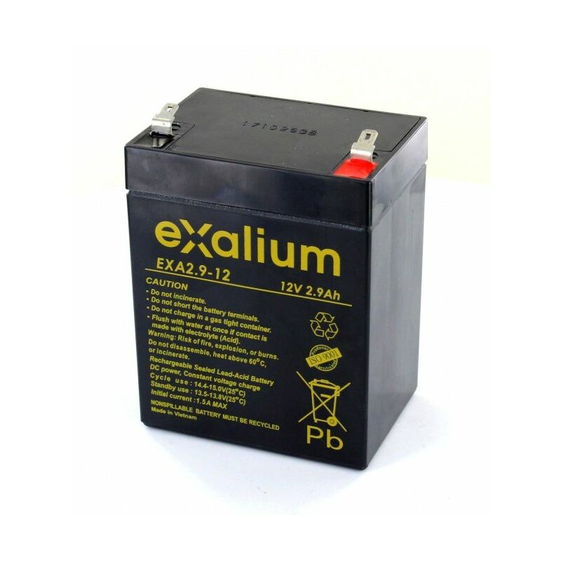 

batería plomo Exalium 12V 2.9Ah EXA2.9-12