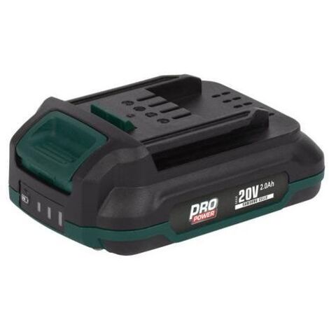 Batería powerplus samsung 20 V 2 Ah recargable LED