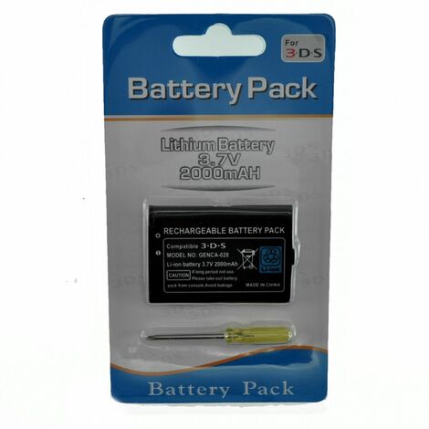 Batería Recargable de Ion-Litio para  NINTENDO 3DS 3,7v 2000mah