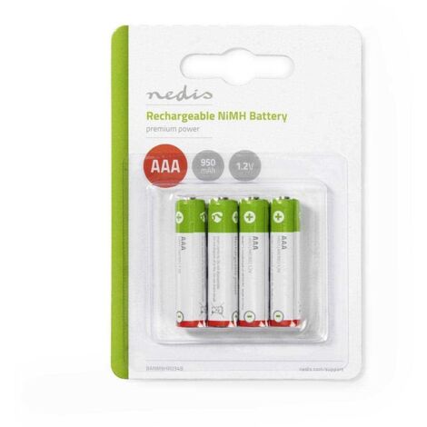 Batería Recargable Ni-Mh Aaa Lr03 - 1,2 V - 950 Mah - 4 Piez