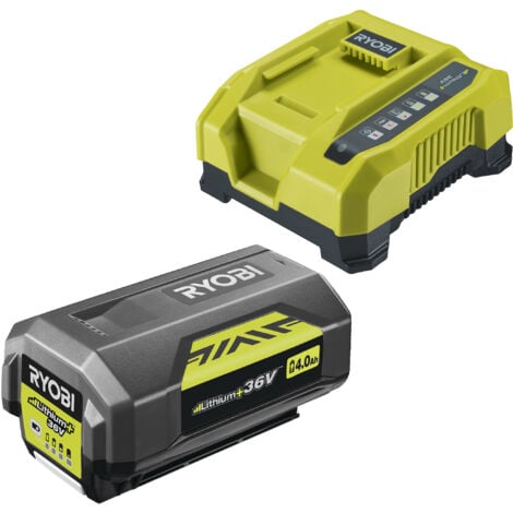 Batería Ryobi RY36BC60A-140 RY36B40B 4.0Ah Cargador RY36C60A 36V MaxPower