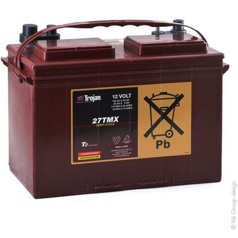 Batería TROJAN 27TMX Cíclica 12V 117AH