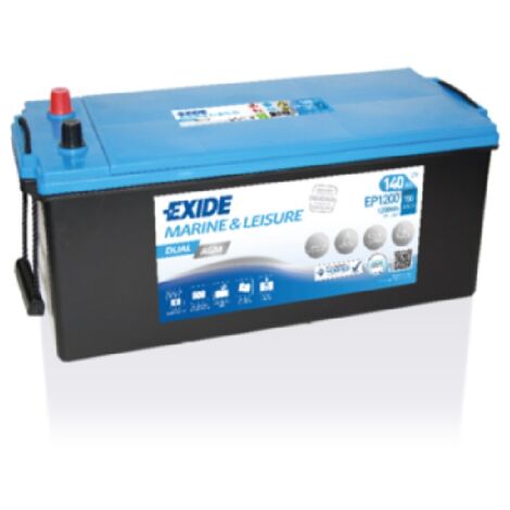 Batería Tudor Dual AGM EP1200 Exide
