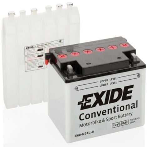 Batería Tudor Y60-N24L-A para moto Exide