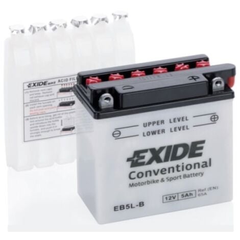 Batería Tudor YB5L-B para moto Exide