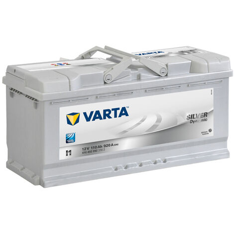 Batería VARTA I1 Silver Dynamic 110Ah 12v: Largo 393 x Ancho 175 x Alto 190mm