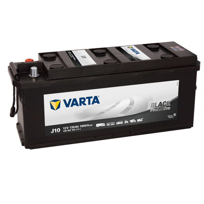 Varta - Batería J10 Promotive Black 135Ah 12v: Largo 514 x Ancho 175 x Alto 210mm