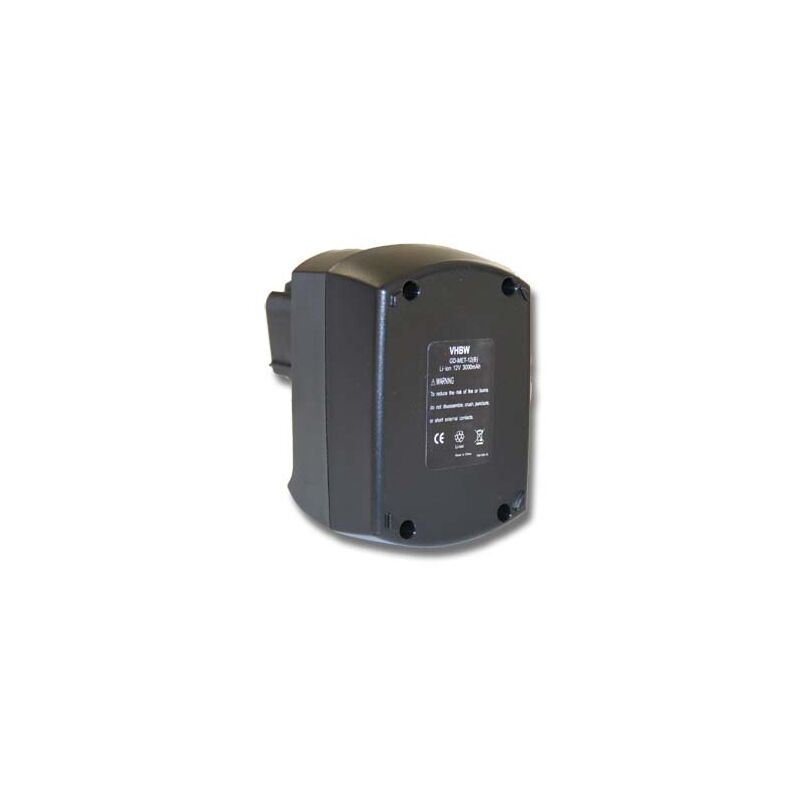 

Batería 3000mAh (12V) para herramientas Metabo BSZ 12 Li, BSZ 12 Impuls, SSSP12 sustituye 6.25486, 6.25486.00. - Vhbw
