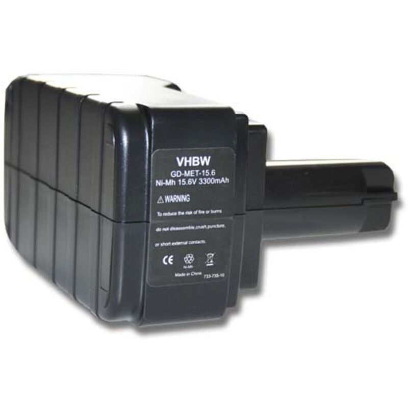 

Batería 3300mAh (15.6V) para Metabo BS 15.6 plus, BST 15.6, BST 15.6 Plus, ULA9.6-18 sustituye 6.02260.00, 6.02276.51, 6.02293.50, 6.02307.51. - Vhbw
