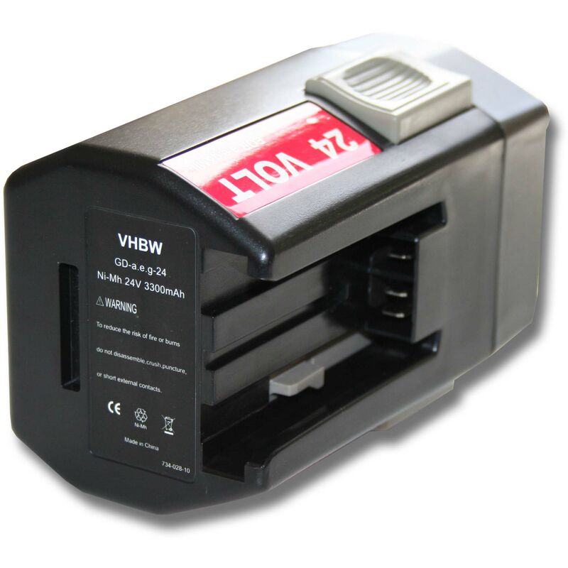 

Batería 3300mAh (24V) para herramientas AEG Milwaukee BXL24, BXS24, Mini Relay SH04 16, Mini Relay SH04 17, MXS24 sustituye BBH24. - Vhbw