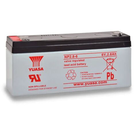 Batería YUASA NP2,8-6 2,8Ah 6V