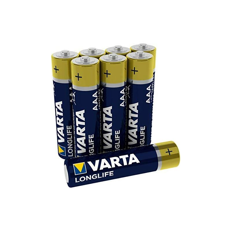 

Longlife - Pilas Alcalinas AAA / Micro / LR03, Pack x8 - Varta