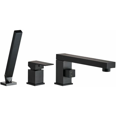Bath Faucet REA Glen Black Three-pieces