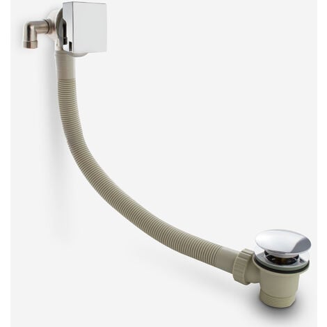 Bath Filler with Sprung Waste & Overflow - Square