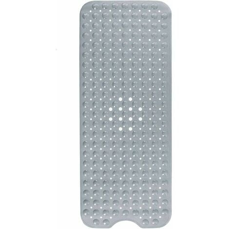 Bath mat, bath mat with 200 suction cups, bath mat non-slip shower mat 100 x 40 cm (gray)