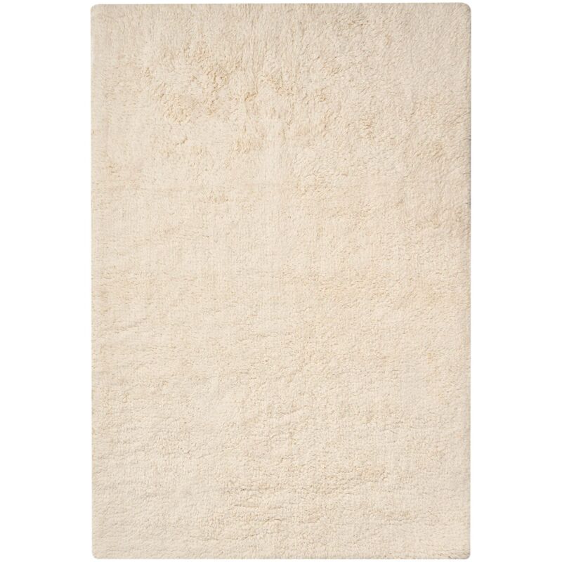 Beliani Bath Mat Off-white Cotton 60 X 90 Cm Rectangular Shape Solid Colour Fluffy Bath Rug Bathroom Accessories Modern Design Goela