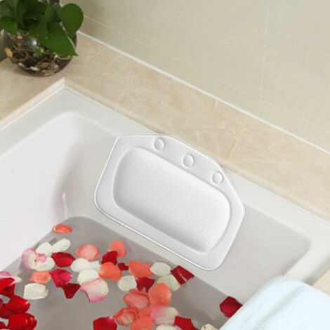 Simple White Bath Pillow, Full Body Bath Pillow, Anti-slip Pvc