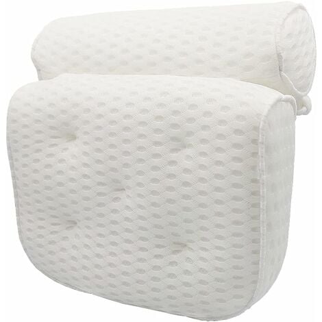 Full Body Bath Pillow, Bath Pillows for tub with Mesh Washing Bag & 21  Non-Slip Suction Cups, Spa Bathtub Pillow for Head Neck Shoulder and Back  Support - 5D Air Mesh 