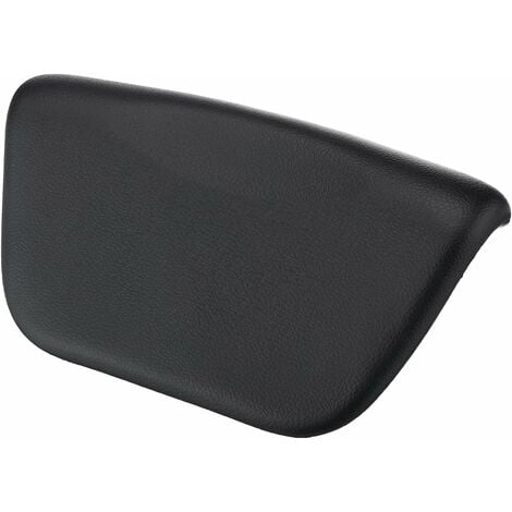 HÉLOISE Bath Pillow, Waterproof Bathtub Bath Pillow for Quick and Easy Drying, Support for Head, Neck and Back, Black