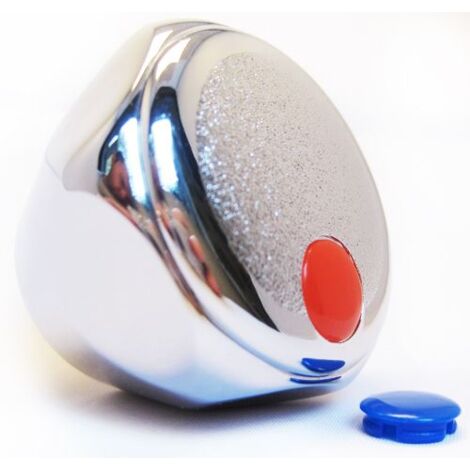 Bath Tap Head for Cold Water (Blue) Chrome Plated Basin